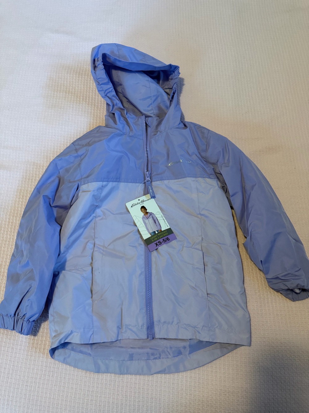 Eddie Bauer Light Purple/Lavender Kids Hooded Jacket